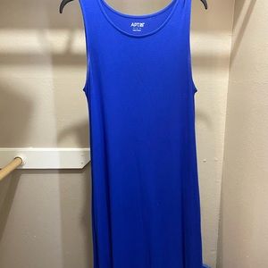 Large blue dress